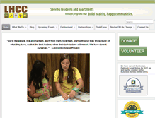 Tablet Screenshot of lhcclt.org